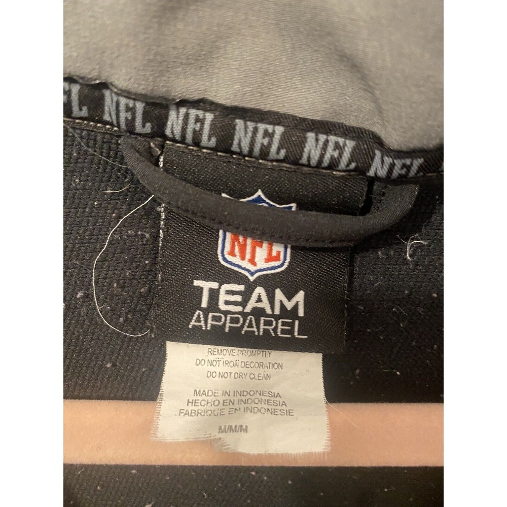 NFL Team Apparel 3/4 Zip Pullover Philadelphia Eagles Windbreaker Jacket - Picture 4 of 6